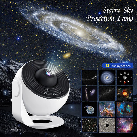 Galaxy Star Projector – 13 Scheiben, 360° Rotation, Sternenhimmel für Zuhause